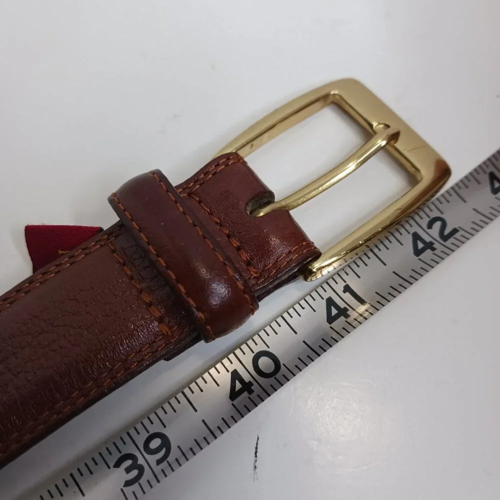 Cole Haan Vintage Genuine Leather Dress/Casual Belt Solid Brown size 36/90